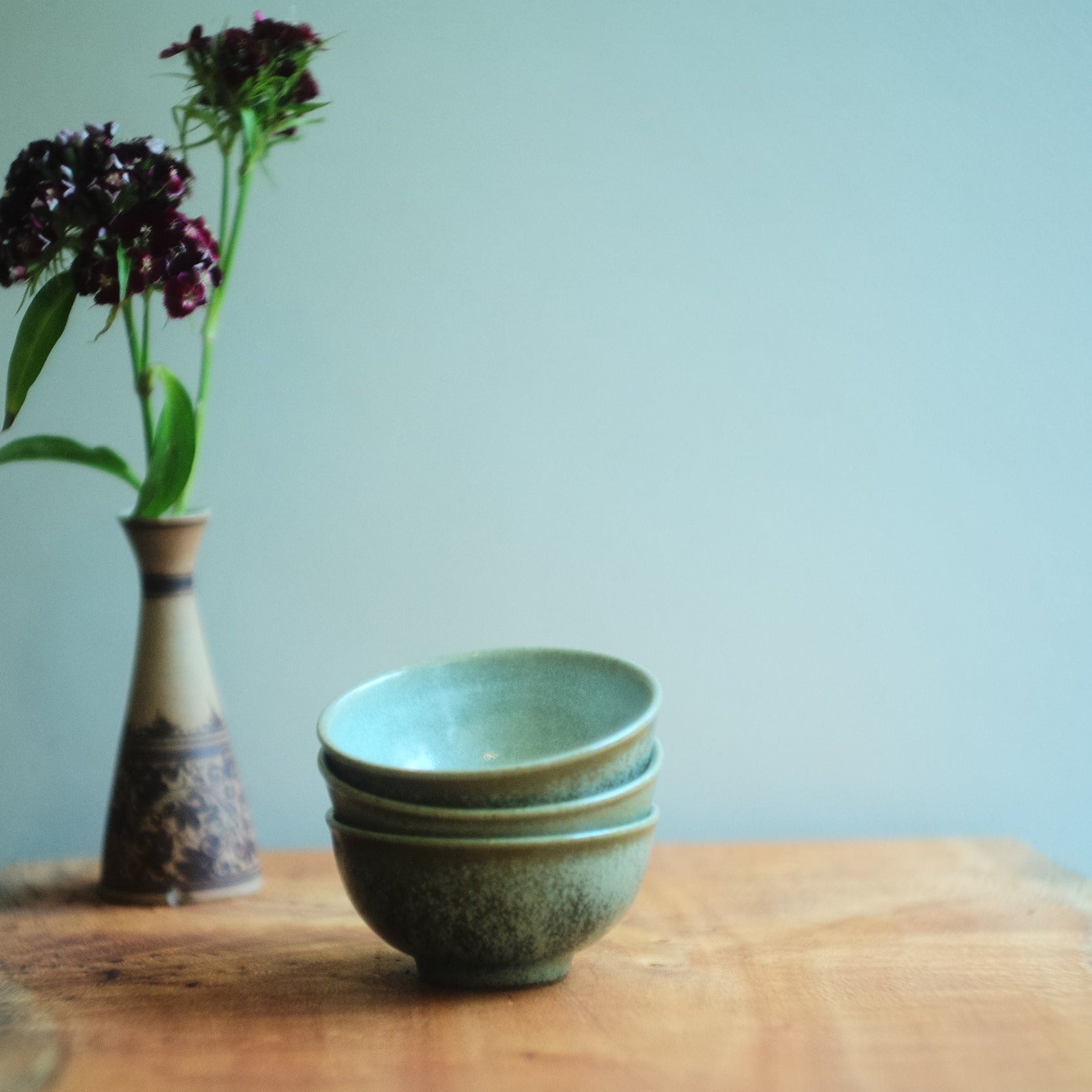 Emerald-Glazed Bowls