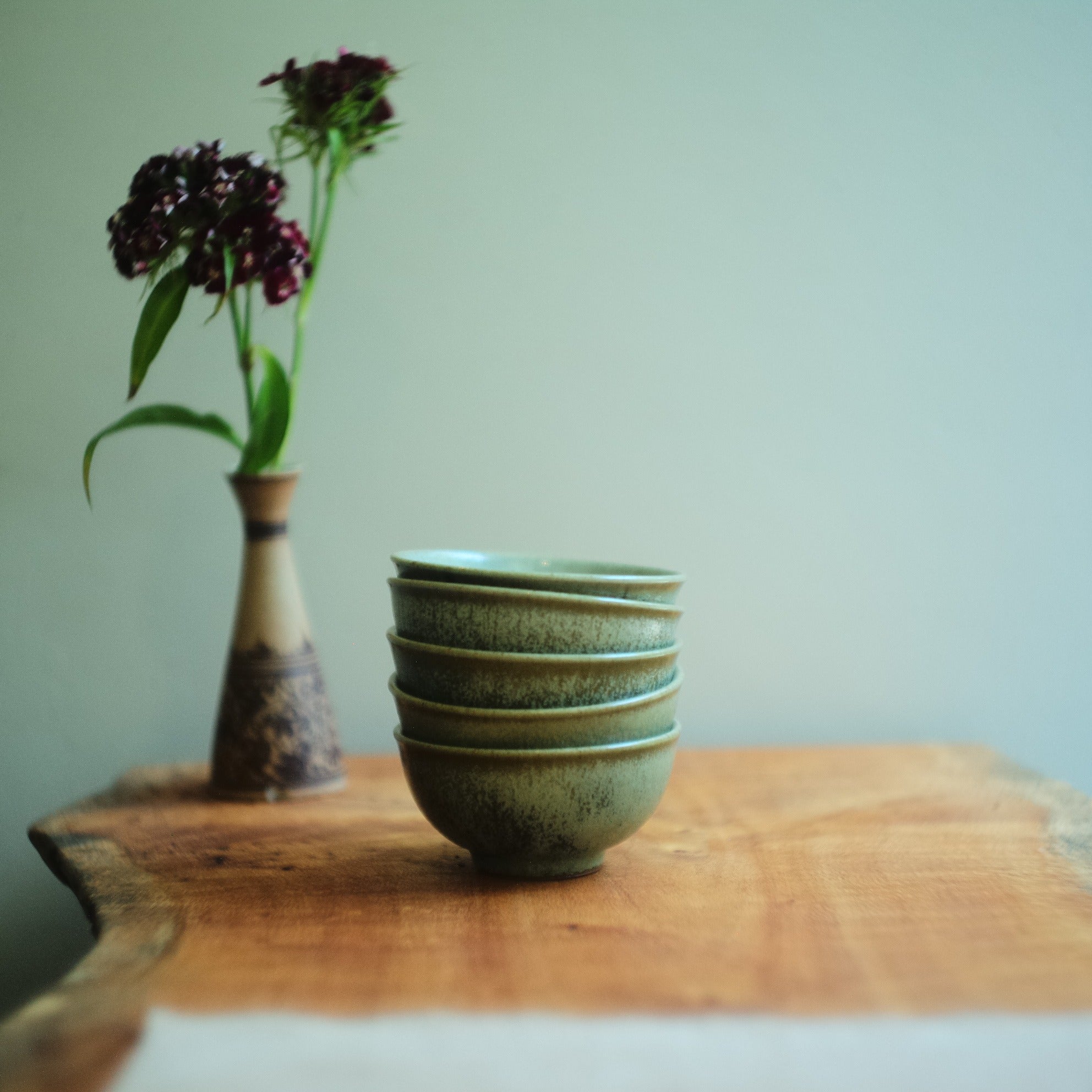 Emerald-Glazed Bowls